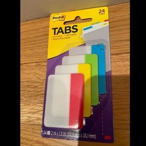 NWT Post-It writable filing tabs, sealed